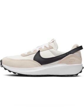Nike Women's Beige and Black Retro Runner Sneakers